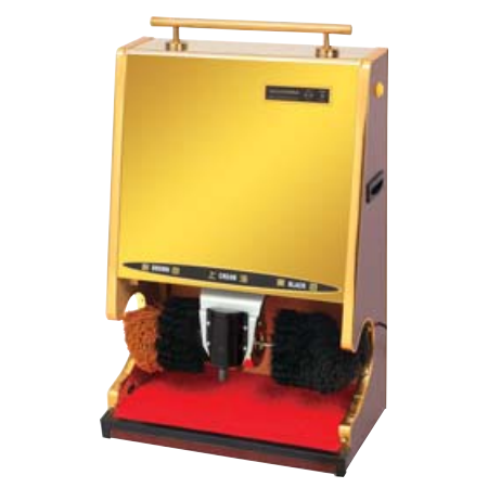 Titanium shoe polishing machine